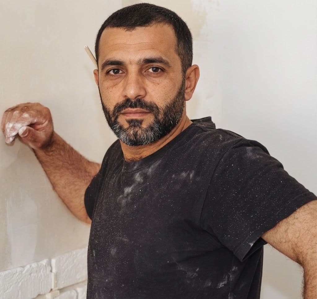 Artisan micro-entrepreneur sur un chantier